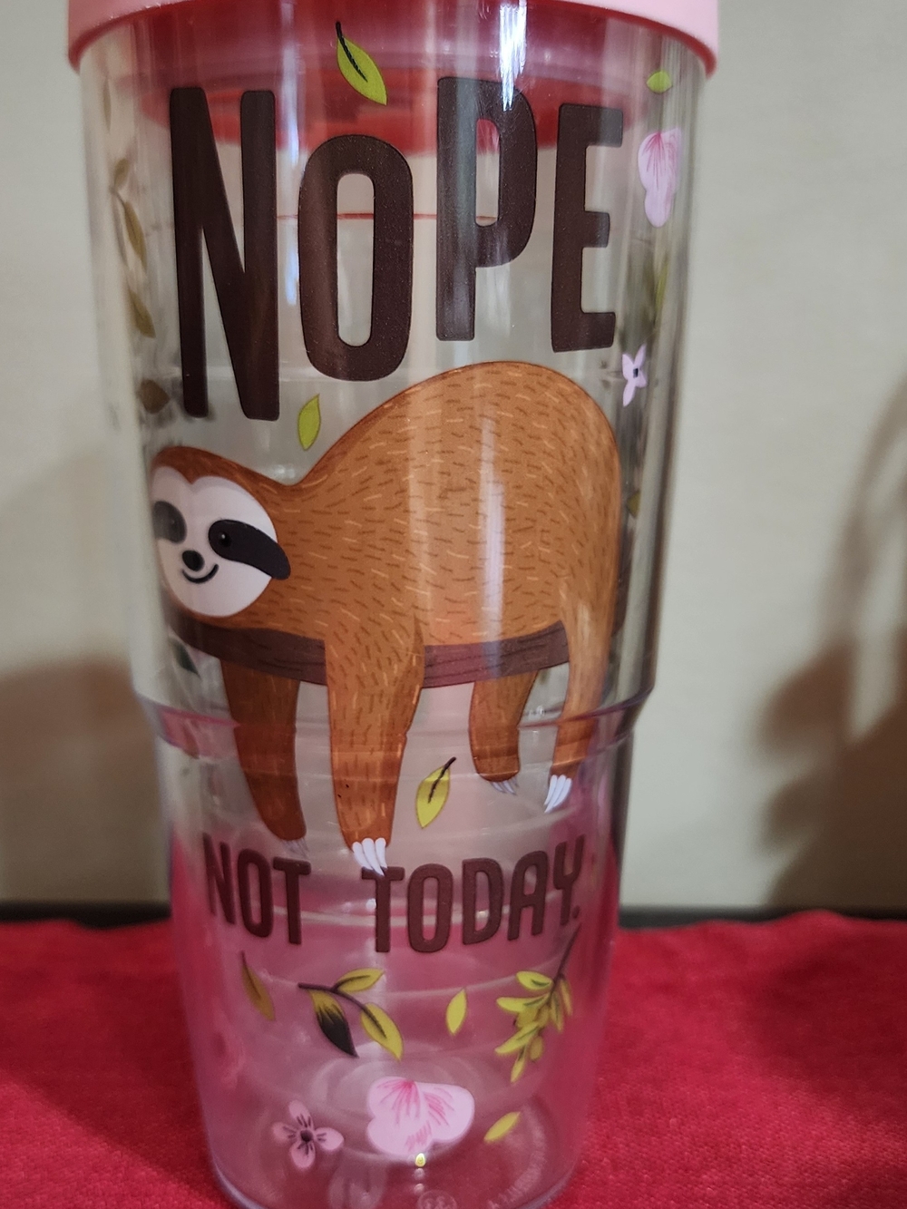 Tervis Sloth 'Nope Not Today' Insulated Tumbler